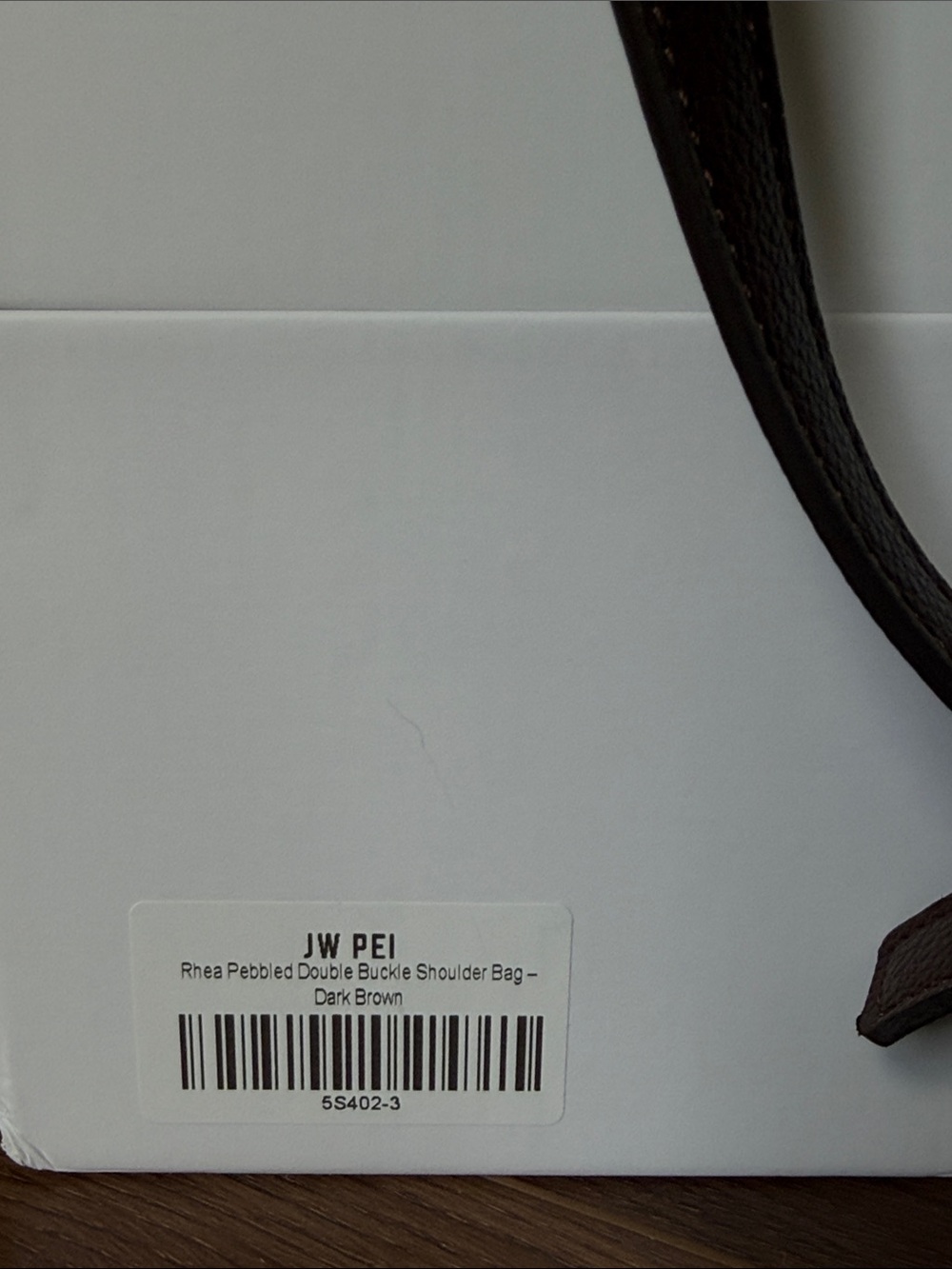 JW PEI Chocolate Brown Vegan Leather Shoulder Bag with Gold Accents - Picture 5 of 17